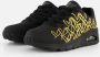 Skechers JGoldcrown Uno Golden Heart Sneakers Dames Zwart - Thumbnail 2