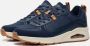 Skechers Uno Layover Sneaker Sneakers Heren Blauw - Thumbnail 2