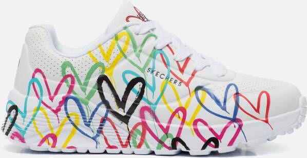 Skechers Uno Lite Sneakers wit Synthetisch