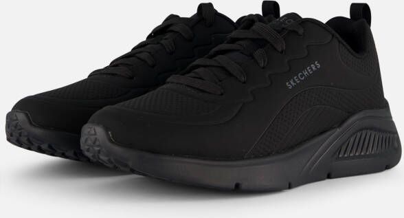 Skechers Uno Lite leren heren sneakers zwart Extra comfort Memory Foam