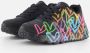 Skechers Sneaker 314064L BKMT UNO Lite Spread The Love Zwart Multi - Thumbnail 2