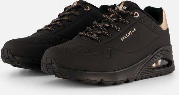 Skechers Uno Shimmer Away Sneakers zwart