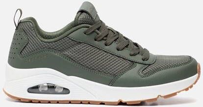 Skechers Uno Fastime sneakers groen Imitatieleer