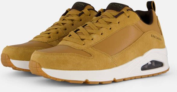 Skechers Uno Stacre Sneakers cognac Leer