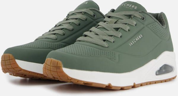 Skechers Uno Stand On Air groen Imitatieleer