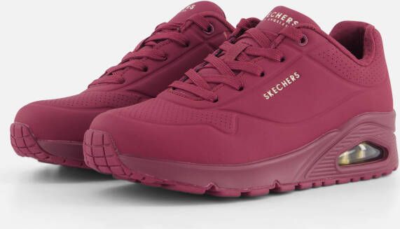 Skechers Donkerpaarse Air-Cooled Memory Foam Sneaker Purple Dames