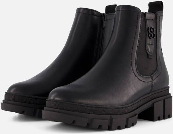 s.Oliver Chelsea boots zwart Synthetisch