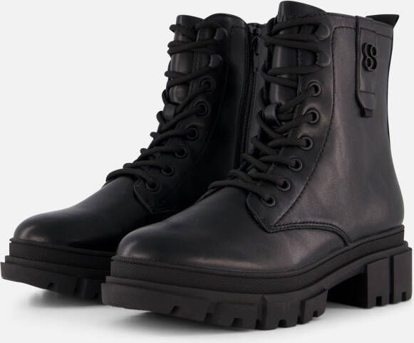 s.Oliver Vegan veterboots zwart