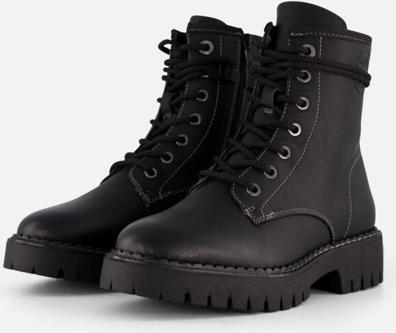 s.Oliver Veterboots zwart Synthetisch