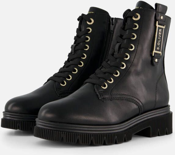 S.Oliver Vegan Veterboots zwart