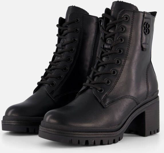 S.Oliver Veterboots zwart Synthetisch