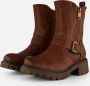 Supercracks Biker boots cognac Pu - Thumbnail 1