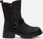 Super Cracks Supercracks gevoerde dames biker boots zwart - Thumbnail 2