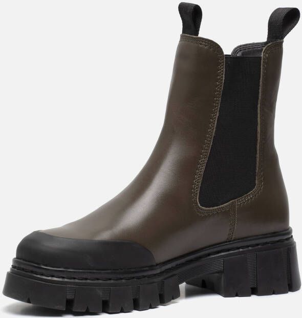 Tamaris Chelsea boots groen Leer 182319 Dames