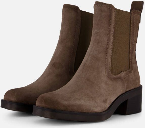 tamaris Chelsea boots taupe Textiel