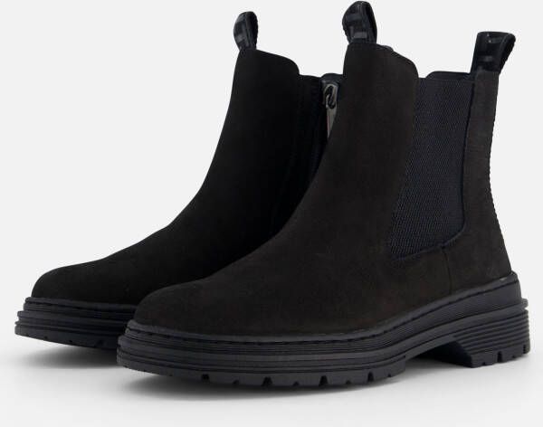 tamaris Chelsea boots zwart Leer