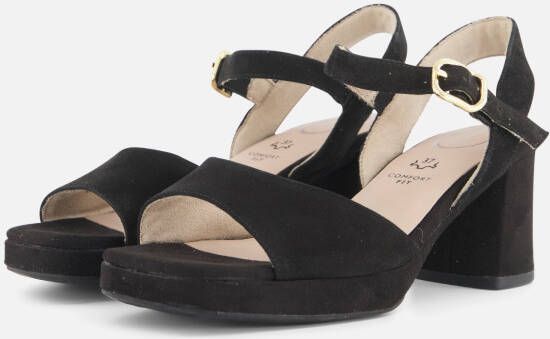 Tamaris Comfort Sandalen met hak zwart Leer Dames