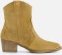 Tamaris Camel Suède Westernlaarzen Brown Dames - Thumbnail 2