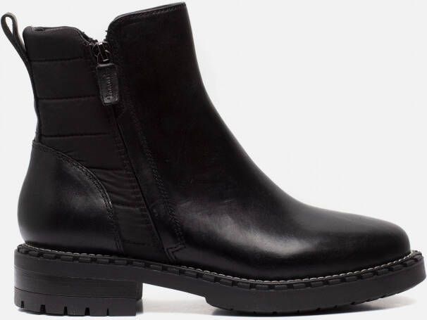 Tamaris Zwarte casual gesloten enkellaarzen Black Dames