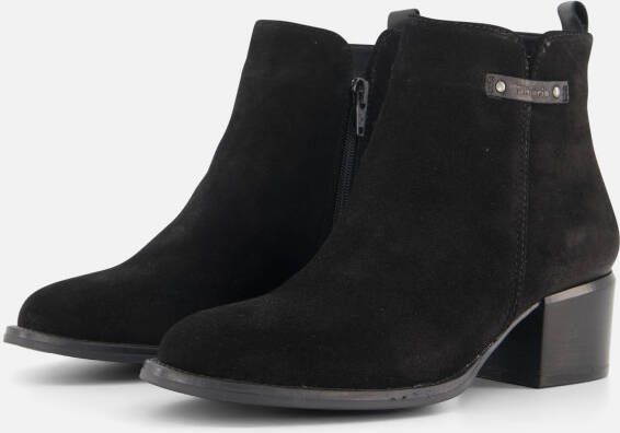 Tamaris Stijlvolle dames enkellaars voor herfst winter Black Dames