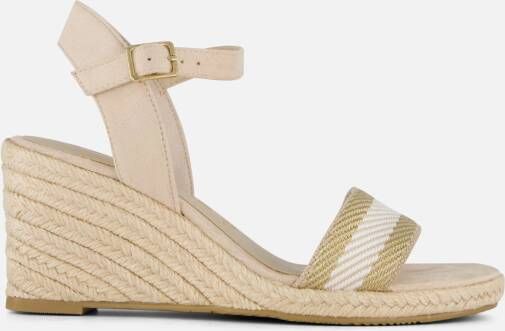 tamaris Espadrilles beige Textiel