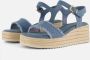 Tamaris Espadrilles Denim blauw Textiel Dames - Thumbnail 2