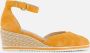 Tamaris Oranje Suède Espadrille Sleehak Sandaal Orange Dames - Thumbnail 2