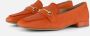 Tamaris Stijlvolle Oranje Suède Loafers met Leren Voetbed Orange Dames - Thumbnail 2