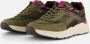 Tamaris Leopard Sneakers groen Textiel Dames - Thumbnail 2