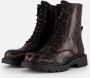 Tamaris Leopard Veterboots zwart Textiel - Thumbnail 2