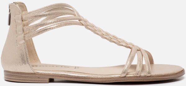 Tamaris Veelzijdige Sandalette met Anti-Slide Hak en Touch-it Zool Beige Dames