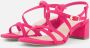 Tamaris Roze Suede Sandalette met Enkelbandje Pink Dames - Thumbnail 2