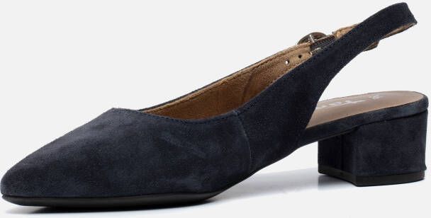 Tamaris Slingback Pumps blauw Leer Dames