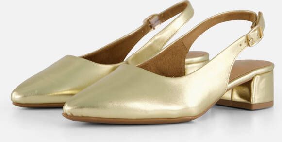 tamaris Slingback Pumps goud Synthetisch