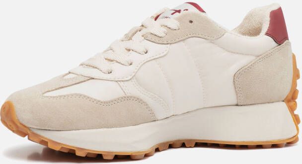 Tamaris Dames Sneaker Ivory Burgundy BEIGE