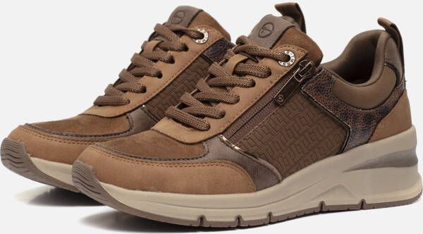 tamaris Sneakers cognac Textiel