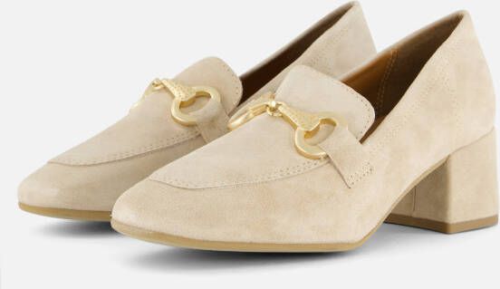 tamaris Trotteur Pumps beige Leer