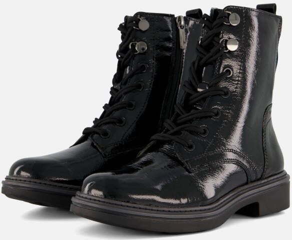 Tamaris Veterboots zwart Lak