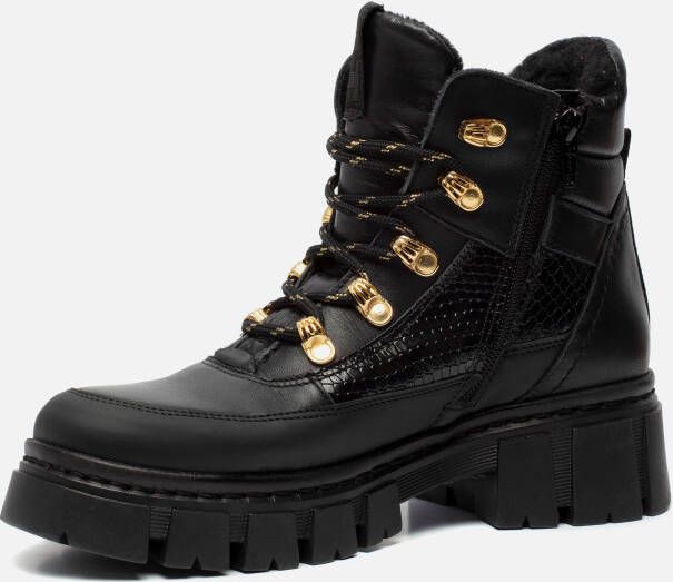 Tamaris Veterboots zwart Leer 172463 Dames