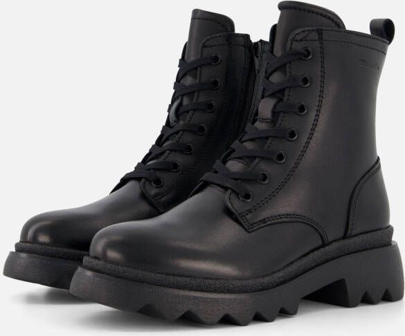 tamaris Veterboots zwart Leer