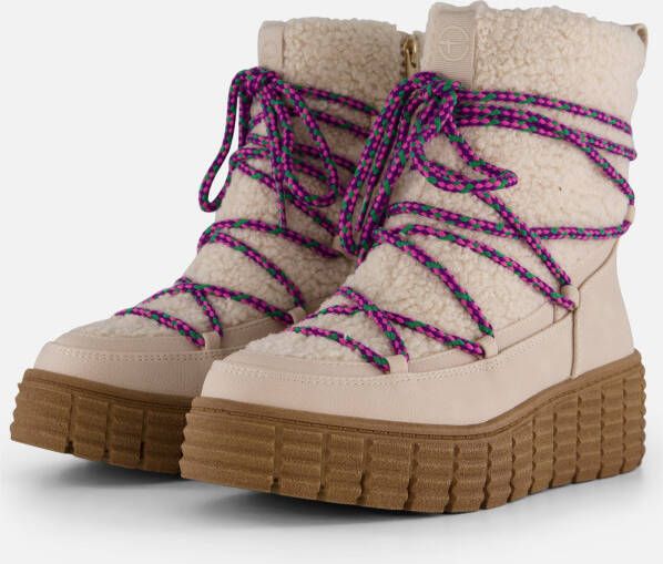 tamaris Winterboots beige Textiel