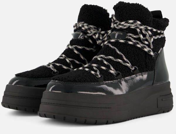 Tamaris Winterboots zwart Textiel