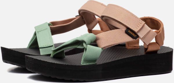 Teva Midform Universal sandalen beige Textiel