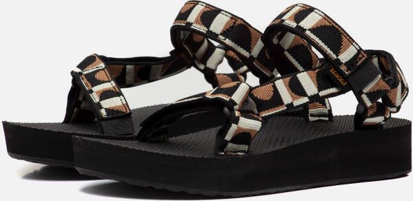 Teva Midform Universal Sandalen zwart Textiel