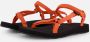 Teva ORIGINAL UNIVERSAL SLIM Dames Sandalen Zwart Rood - Thumbnail 2