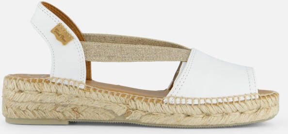 Toni Pons Etna wit leren espadrilles dames (ETNA blanc)