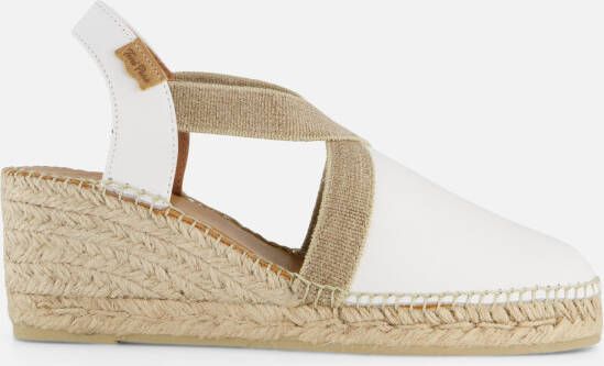 Toni Pons Tossa Dames Espadrilles Blanc Wit Leer TOSSAblanc