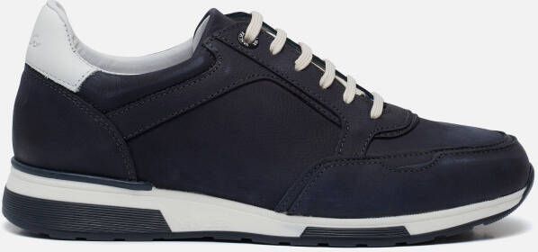 Van Lier Positano Sneakers blauw Nubuck Heren