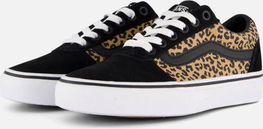 Vans Ward Cheetah Sneakers zwart Canvas Dames