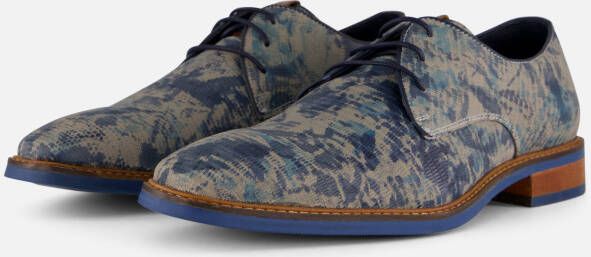 Vertice Veterschoenen blauw Leer